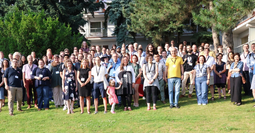 Group photo of in-person participants at ERIM 2023 in Bratislava, Slovakia.